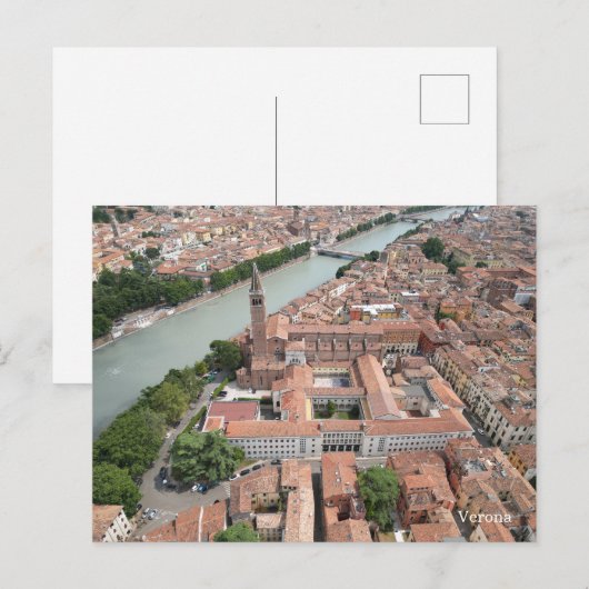 Verona Italy Briefkaart (Voorkant / Achterkant)