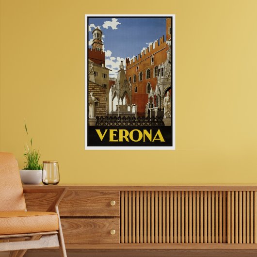 VERONA ITALY VINTAGE POSTER (Woonkamer 2)