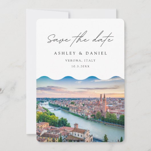 Verona Italy Wedding Save the Date Kaart (Voorkant)