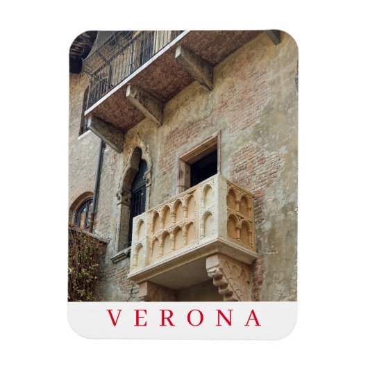 Verona Juliet Balcony uitzicht fridge magnet Magneet (Verticaal)