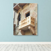 Verona Juliet Balkon uitzicht canvas print (Insitu (Houten vloer))