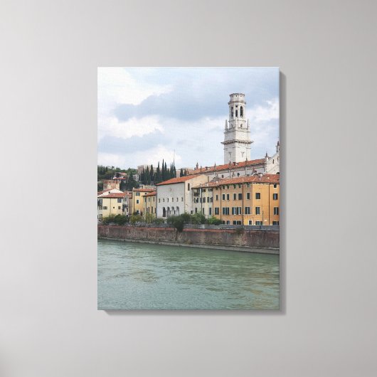 Verona kathedraal uitzicht canvas print (Voorkant)