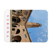 Verona Lamberti Tower uitzicht koelkastmagneet Magneet (Horizontaal)