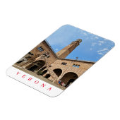 Verona Lamberti Tower uitzicht koelkastmagneet Magneet (Linkerzijde)