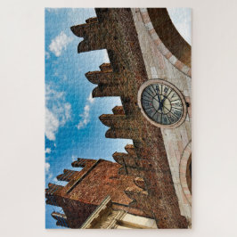 Verona middeleeuwse stadsmuurcentrale in Italië Legpuzzel