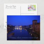 Verona, Night Briefkaart (Voorkant / Achterkant)