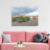 Verona Piazza Bra panoramisch uitzicht canvas prin Afdruk (Insitu (Woonkamer))