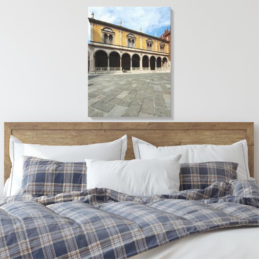 Verona Piazza Dante uitzicht canvas print (Insitu (Slaapkamer))