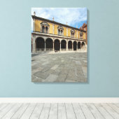 Verona Piazza Dante uitzicht canvas print (Insitu (Houten vloer))
