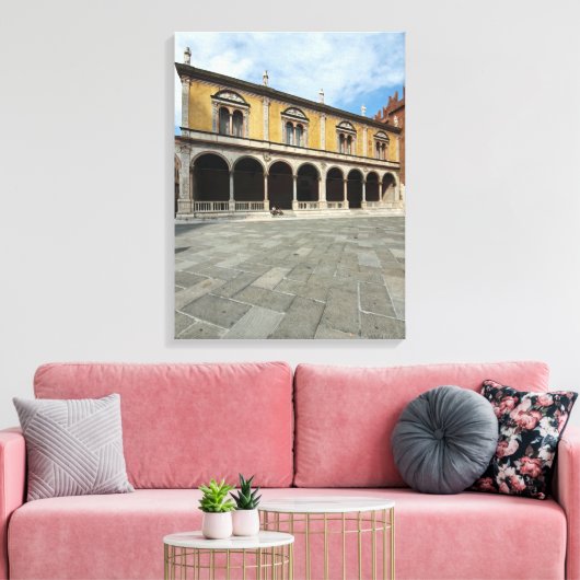 Verona Piazza Dante uitzicht canvas print (Insitu (Woonkamer))