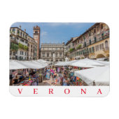 Verona Piazza Erbe fridge magnet Magneet (Horizontaal)
