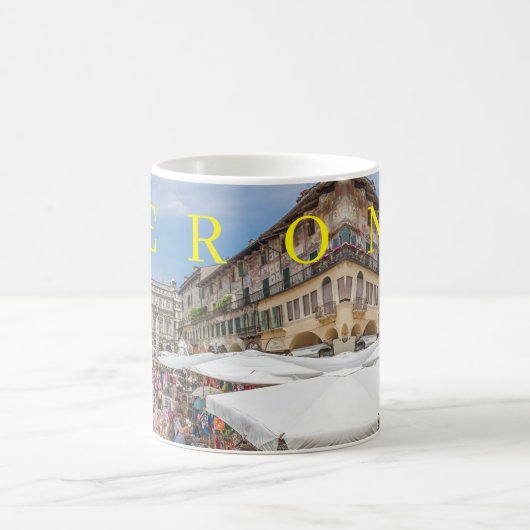 Verona Piazza Erbe uitzicht mok (Center)