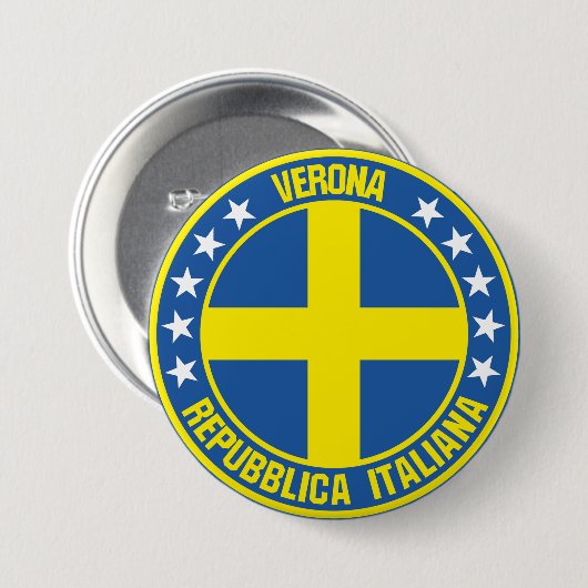 Verona Ronde Button 7,6 Cm (Voorkant /achterkant)