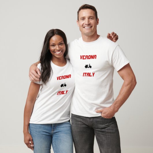 Verona, scooter Italië T-shirt (Unisex)