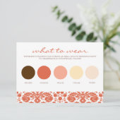 Verona Sunset Attire Informatiekaartje (Staand voorkant)