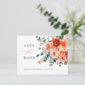 Verona Sunset Bright Sinaasappel Modern Bewaar de  Briefkaart (Staand voorkant)