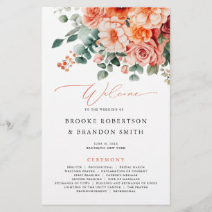 Verona Sunset Bright Sinaasappel Modern Wedding Pr