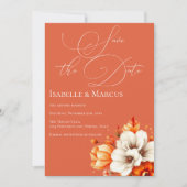 Verona Sunset Floral Save the Date Wedding Kaart (Voorkant)