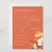 Verona Sunset Floral Wedding Kaart (Voorkant)