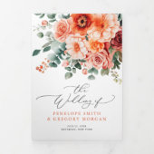 Verona Sunset Helder Sinaasappel Waterverf Bloemen Drieluik Aankondiging (Cover)