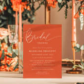 Verona Sunset Moderne Calligrafie Bruidsfeest Kaart