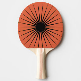 Verona Sunset Oranje kleur en hypnotische lijn bur Tafeltennisbatje