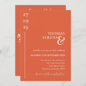 Verona Sunset QR Code Tijdlijn Reisschema Huwelijk Kaart (Voorkant / Achterkant)