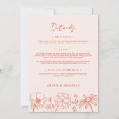 Verona Sunset Sinaasappel alles in één bloemenbrui Kaart (Achterkant)