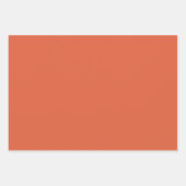 Verona Sunset Sinaasappel Effen Kleur Inpakpapier Vel (Voorkant 3)