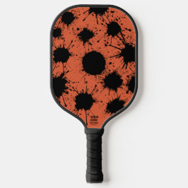 Verona Sunset Sinaasappel met zwarte spetter en li Pickleball Paddle