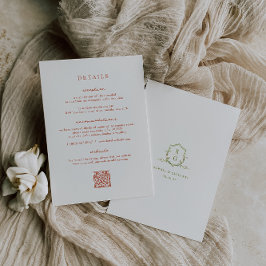 VERONA Sunset Sinaasappel Wedding Details Kaart