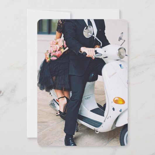 Verona Sunset Wedding Kaart (Achterkant)