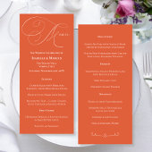 Verona Sunset Wedding Menu