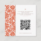 Verona Sunset Wedding QR Informatiekaartje (Voorkant)