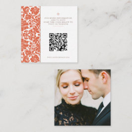 Verona Sunset Wedding QR Informatiekaartje