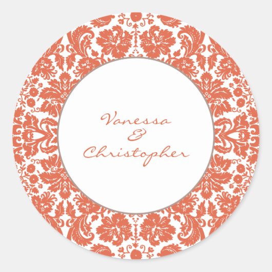 Verona Sunset Wedding Ronde Sticker (Voorkant)