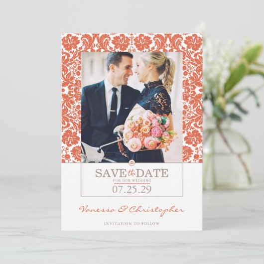 Verona Sunset Wedding Save The Date (Staand voorkant)