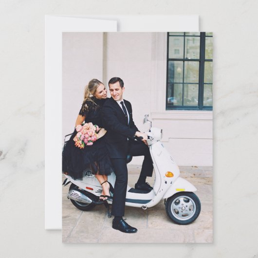 Verona Sunset Wedding Save The Date (Achterkant)