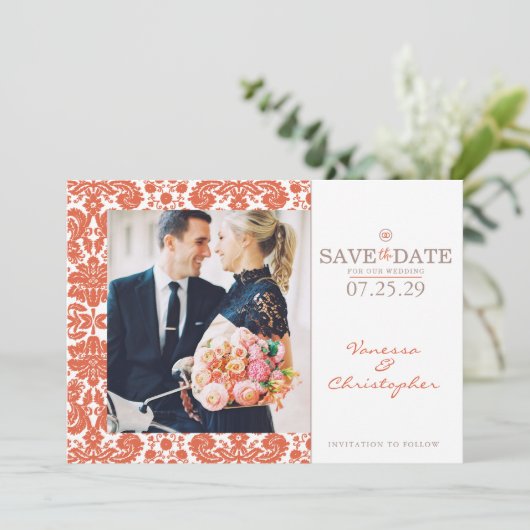 Verona Sunset Wedding Save The Date (Staand voorkant)