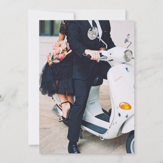 Verona Sunset Wedding Save The Date (Achterkant)