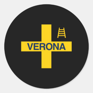 Verona Tifo Hellas Gialloblã¹ Brigades Curva Sud S Ronde Sticker