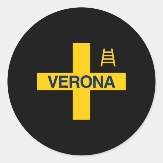 Verona Tifo Hellas Gialloblã¹ Brigades Curva Sud S Ronde Sticker (Voorkant)