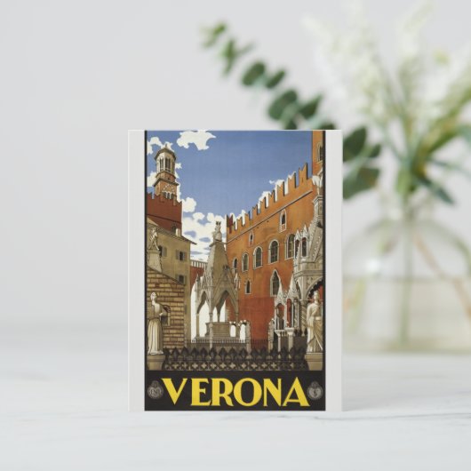  Verona Travel Advertisement Europe Toerisme Briefkaart (Staand voorkant)