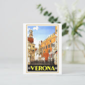  Verona Travel Poster Briefkaart (Staand voorkant)