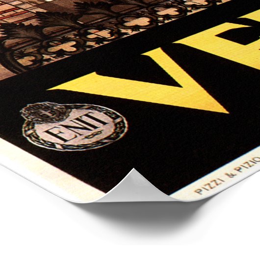 VERONA Veneto ITALIË -  Italiaans reizen Poster (Hoek)