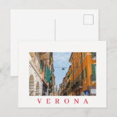 Verona Via Mazzini uitzicht briefkaart (Voorkant / Achterkant)