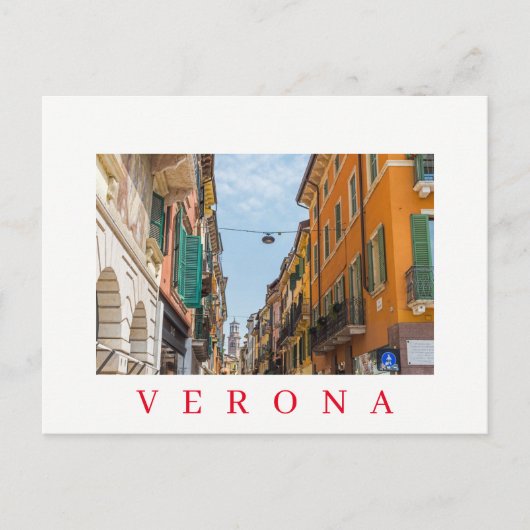 Verona Via Mazzini uitzicht briefkaart (Voorkant)