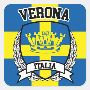 Verona Vierkante Sticker