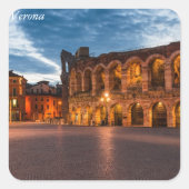 Verona Vierkante Sticker (Voorkant)