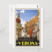 Verona Vintage Travel Briefkaart (Voorkant / Achterkant)